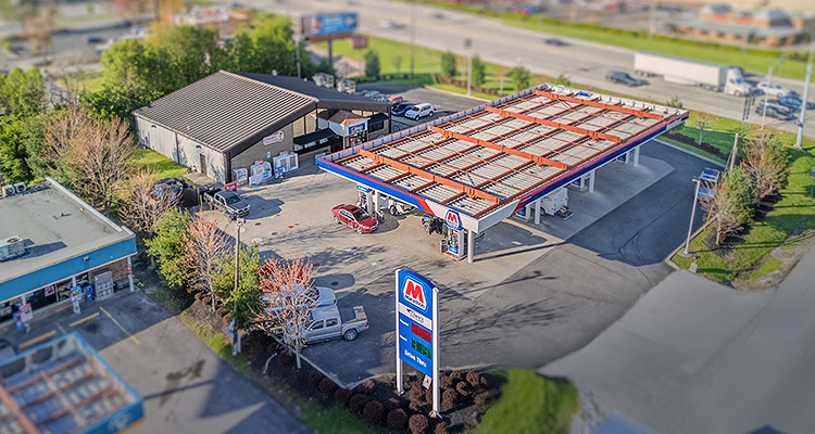 a Marathon gas station