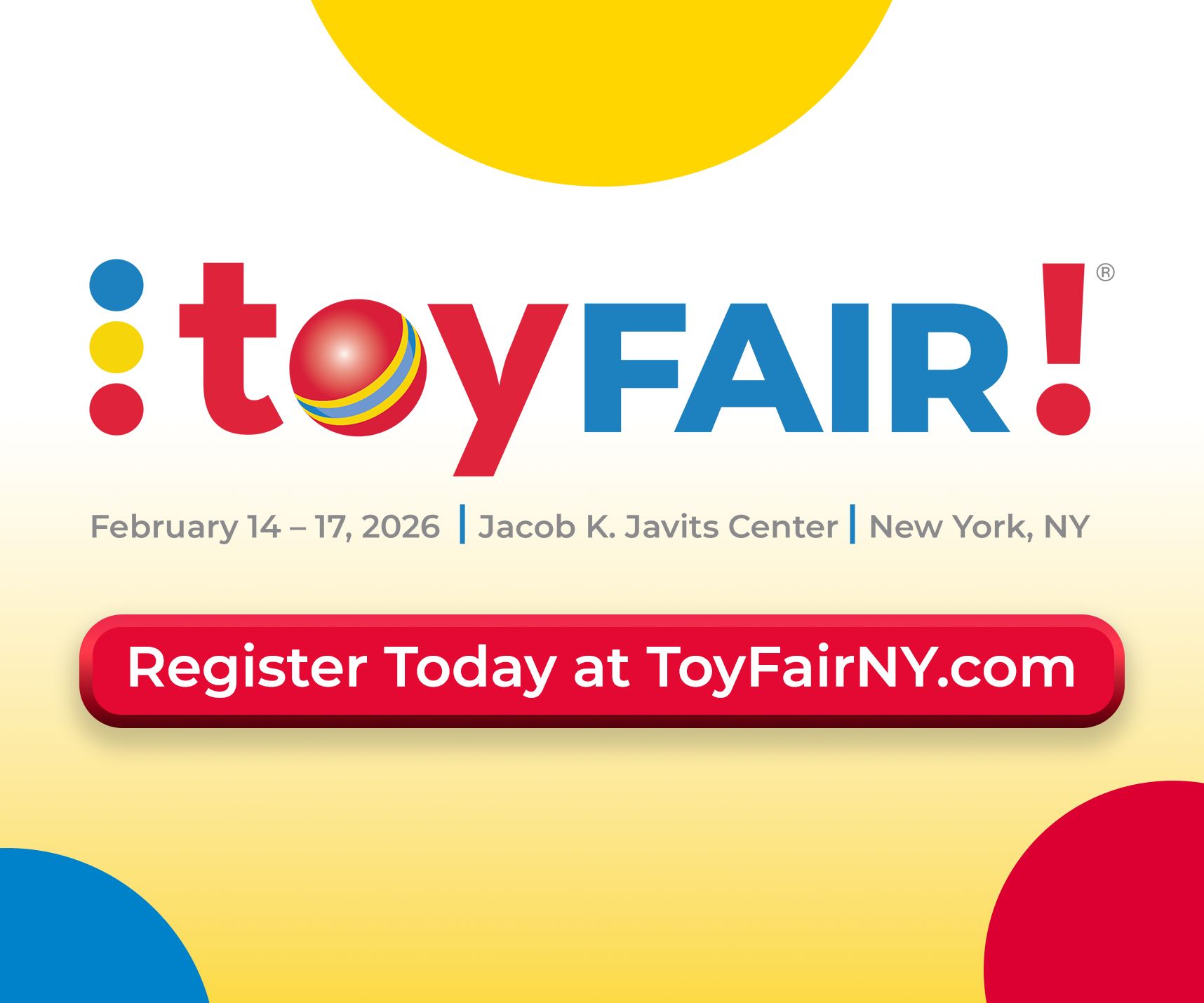 Toy Fair New York 2026 banner ad